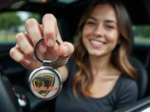 Coach Keychain Alloy Racing Style Universal Fit
